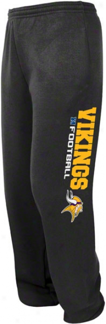 Minnesota Vikings Black Critical Victory V Fleece Sweatpants