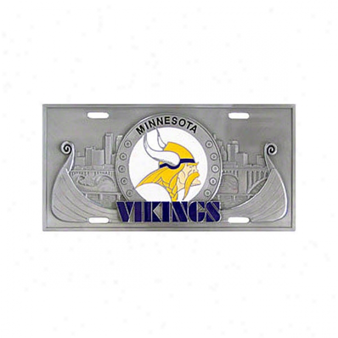 Minnesota Vikings Collectors License Plate