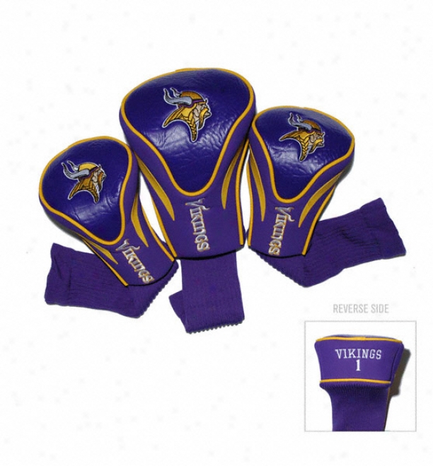 Minnesota Vikings Contour Fit Headcover Set