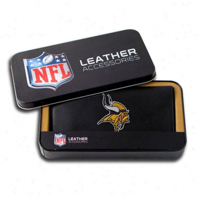 Minnesota Vikings Embroidered Checkbook