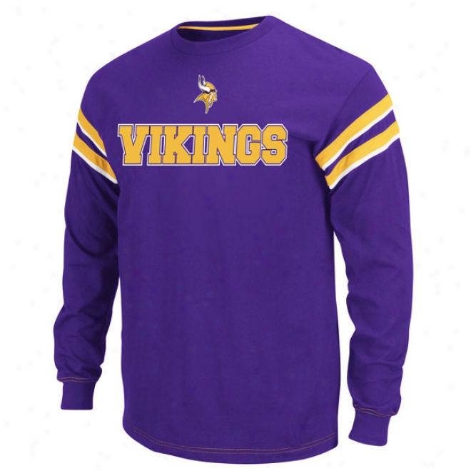 Minnesota Vikings End Of Line Ii Long Seeve Crew Shirt