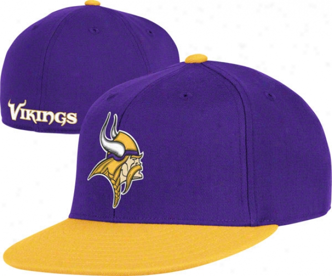 Minnesota Vikings Flex Hat: Alternate Flat Brim Flex Hat