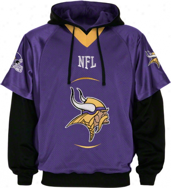 Minnesota Vikings Gridiron Pullover Jersey And Hooded Sweatshirt