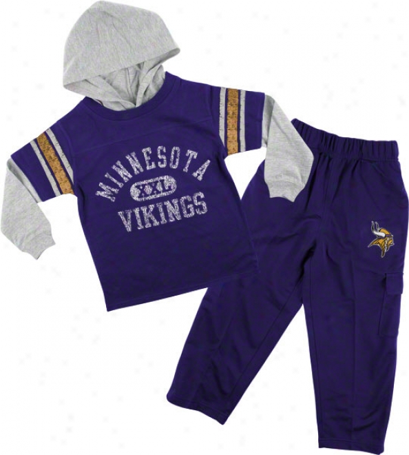 Minnesota Vikings Infant Faux Layered Jsrsey And Pant Predetermined