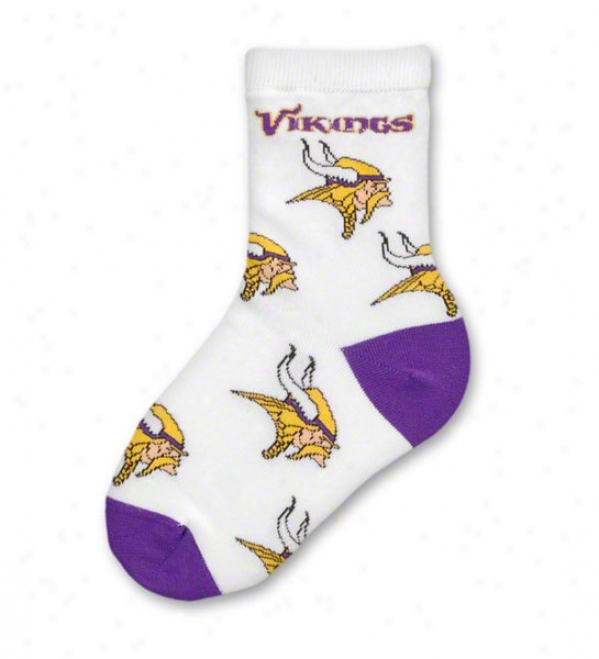 Minnesota Vikings Infant Purple Nfl Socks