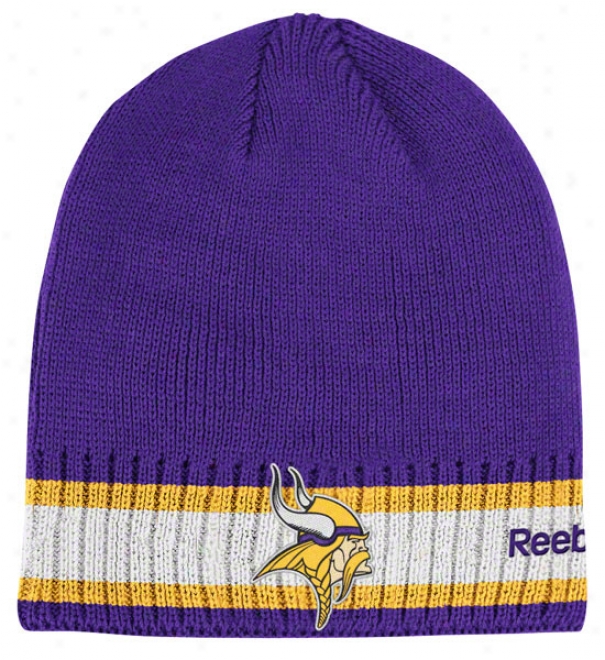 Minnesota Vikings Knit Hat: 2011 Coaches Sideline Uncuffed Knit Hat