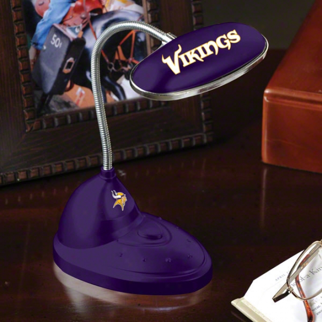 Minnesota Vikings Led Desk Lamp