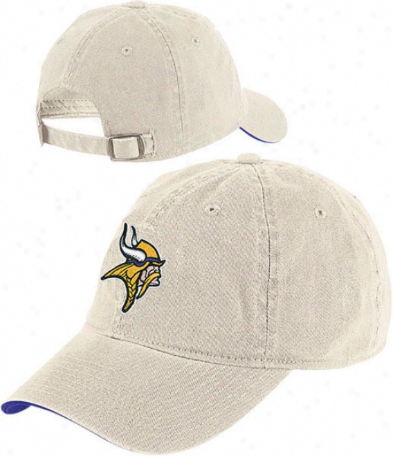 Minnesota Vikings Logo Slouch Strapback Hat