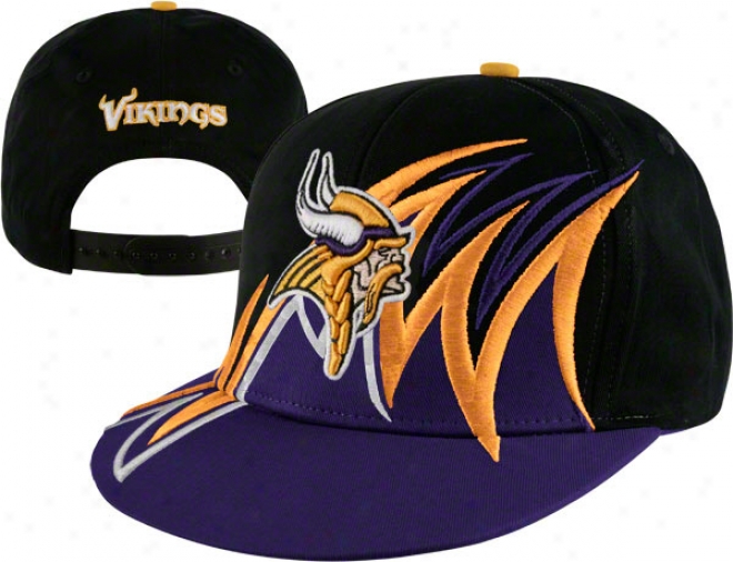 Minnesota Vikings Nfl Slash Snapback Hat