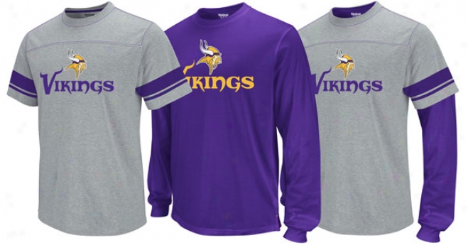 Minnesota Vikings Option 3-in-1 Purple Long Sleeve T-shirt Combo Pack