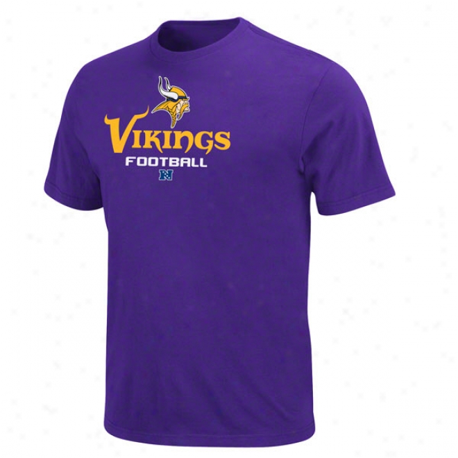 Minnesota Viikings Purple Critical Victory V T-shirt