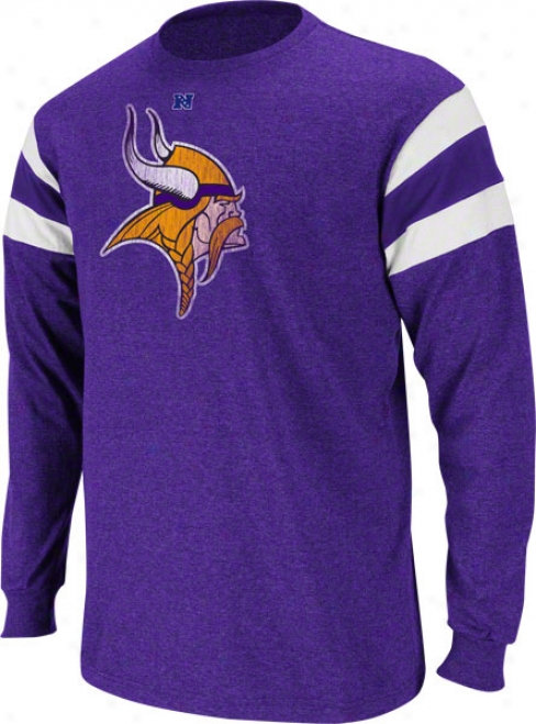 Minnesota Vikings Purple End Of Line Iii Long Sleeve Jersey Shirt