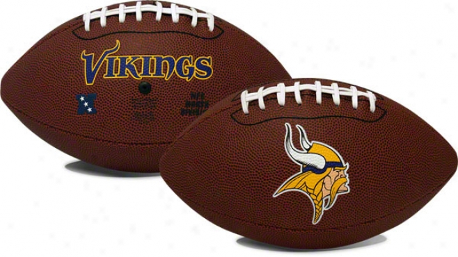 Minneesota Vikings &quotgame Time&quot Full Size Football