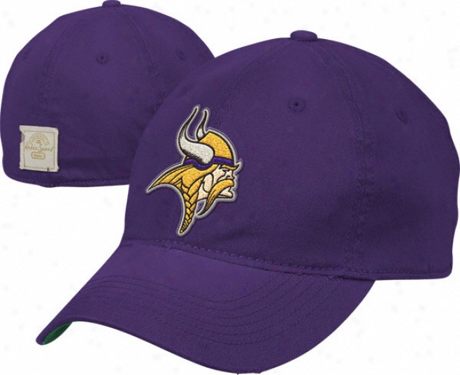 Minneosta Vikings Retro Sport Washed Throwback Flex Slouch Hat