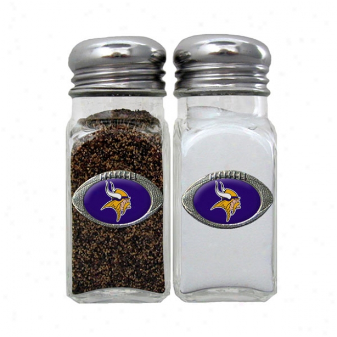 Minnesota Vikings Salt And Pepper Shakers - Set Of 2