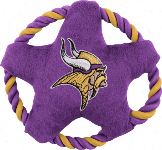 Minnesota Vikings Star Disk Dog Toy