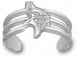 Minnesota Vikings Sterlong Silver Viking Logo Toe Ring