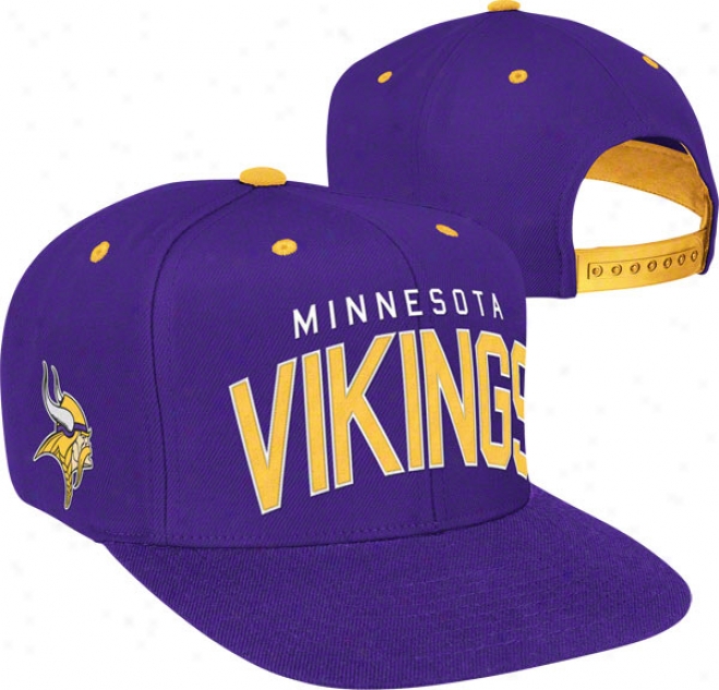 Minnesota Vikings Team Curve Snapback Adjustable Hat