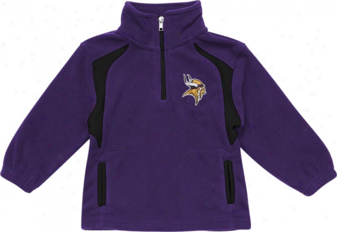 Minnesota Vikings Toddler Put in the ledger Game Quarter-zip Fleece Jacket