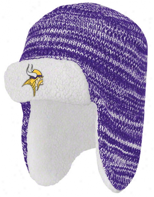 Minnesota Vikings Trooper Sherpa Lined Knit Hat