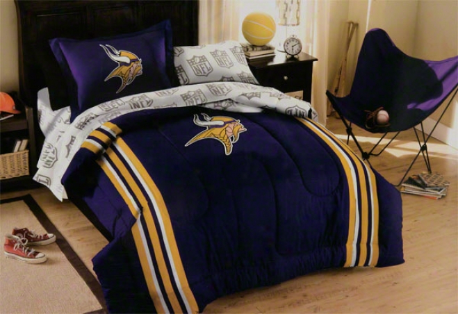 Minnesota Vikings Twin Comforter Set