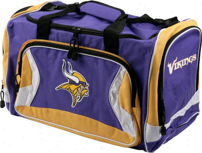 Minnesota Vikings Violet Flyby Duffle Bag