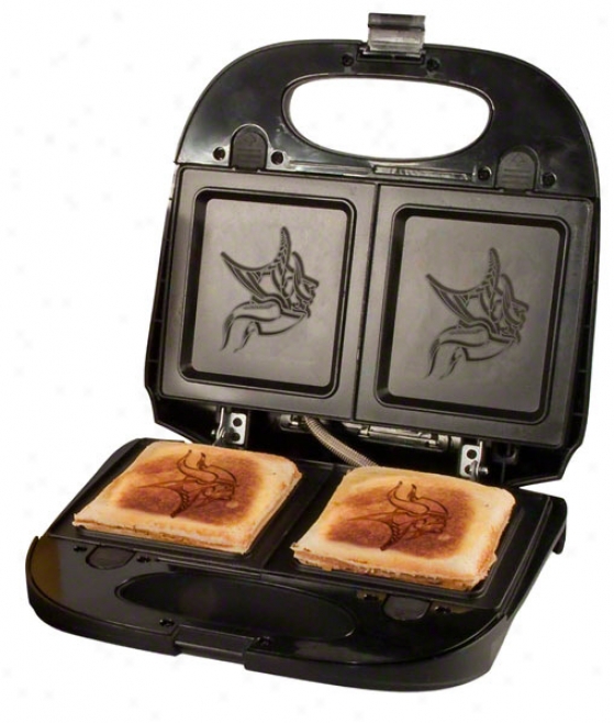 Minnesota Vikings Waffle Maker And Panini Press Combo