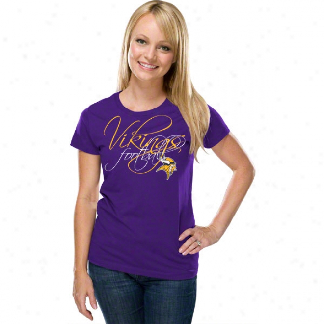 Minnesota Vikings Women's Fraanchise Fit Ii Purple T-shirt