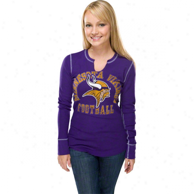 Minnesota Vikings Women's Gameday Gal Iii Purple Long Sleeve Top