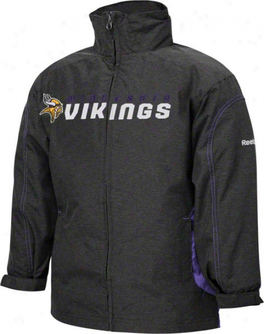 Minnesota Vikings Youth Purple Reebok Sideline Lightweight Jacket