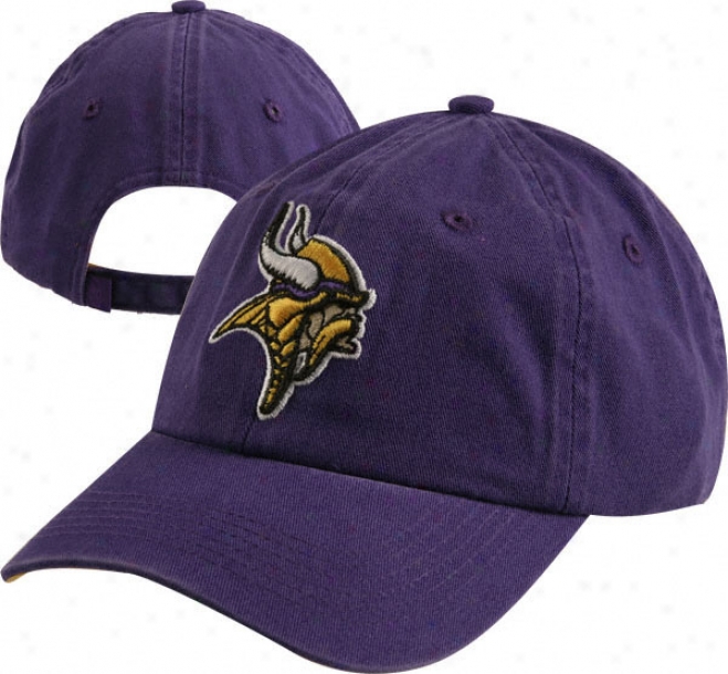 Minnesota Vikings Youth Team Color Basic Logo Adjustable Slouch Hat