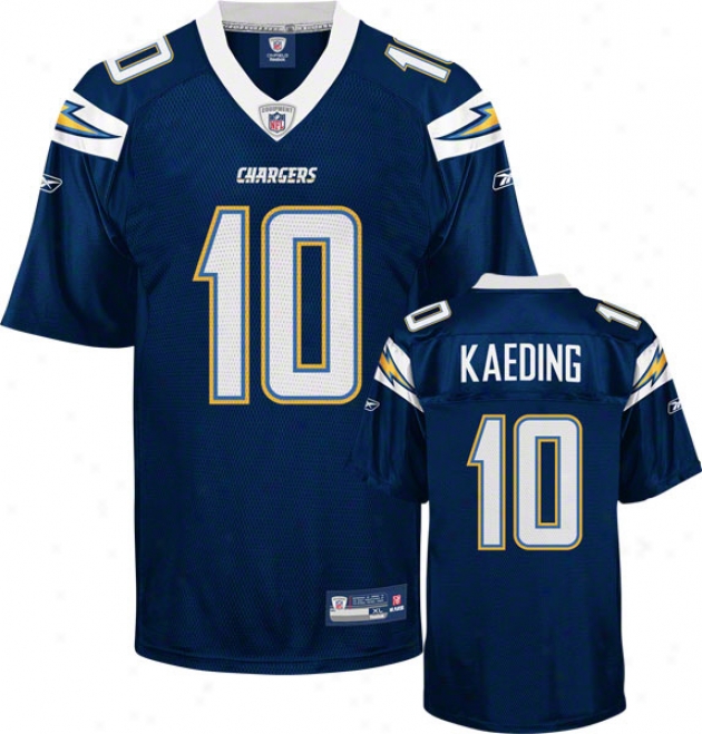 Nate Kaeding Jersey: Reebok Navy Replica #10 San Diego Chargers Jersey