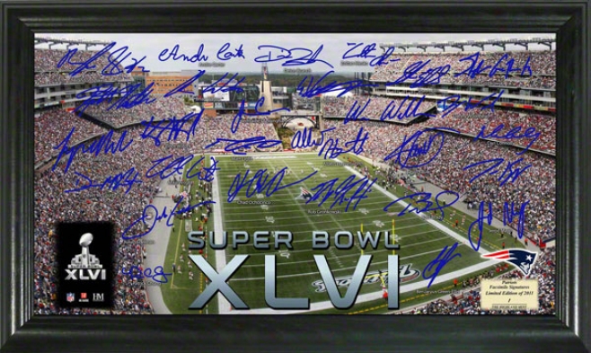 New England Patriots 2011 Afc Conference Champions Super Bowp Xlvi Signature Gridiron