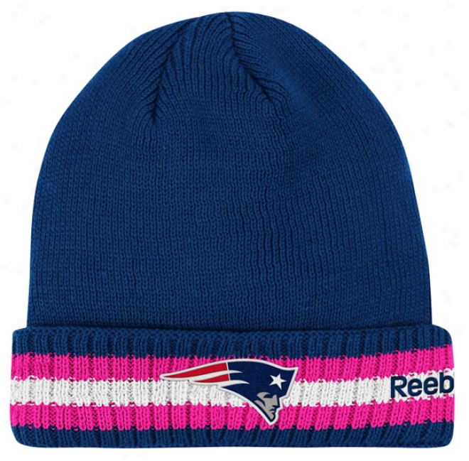 New England Patriots 2011 Breast Cancer Awareness Sideline Cuffed Knit Hat