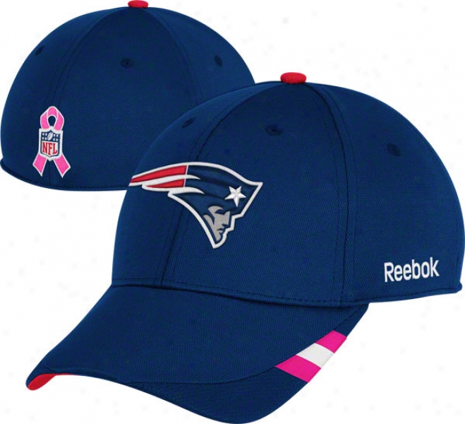 New England Patriots 2011 Breast Cancer Awareness Coaches Sideline Structured Flex Hat