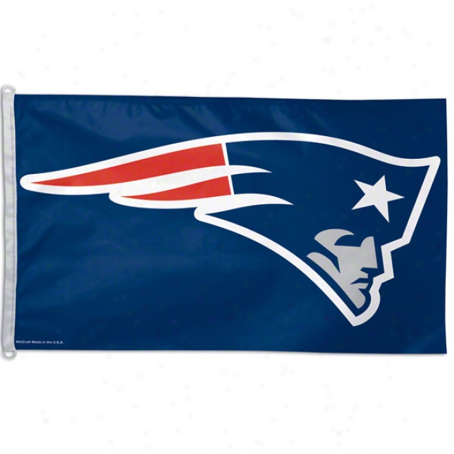 New England Patriots 3x5 Logo Flag