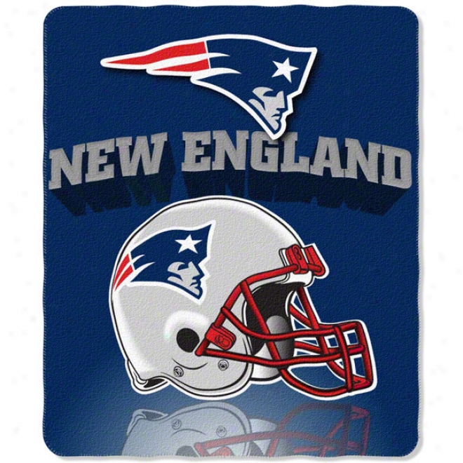 New England Patriots 50x60 Grid Iron Fleece Throw