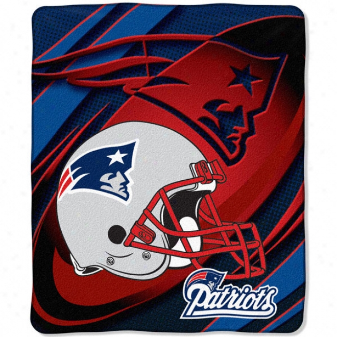 New England Patriots 50x60 Imprint Micro Raschel Throw
