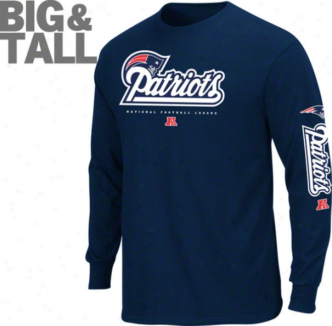 New England Patriots Distended & Talp Primary Receiver Ii Long Sleeve T-shirt