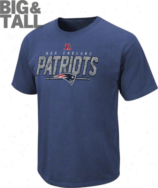 New England Patriots Big & Tall Vintage Roster Pigment Dye T-shirt
