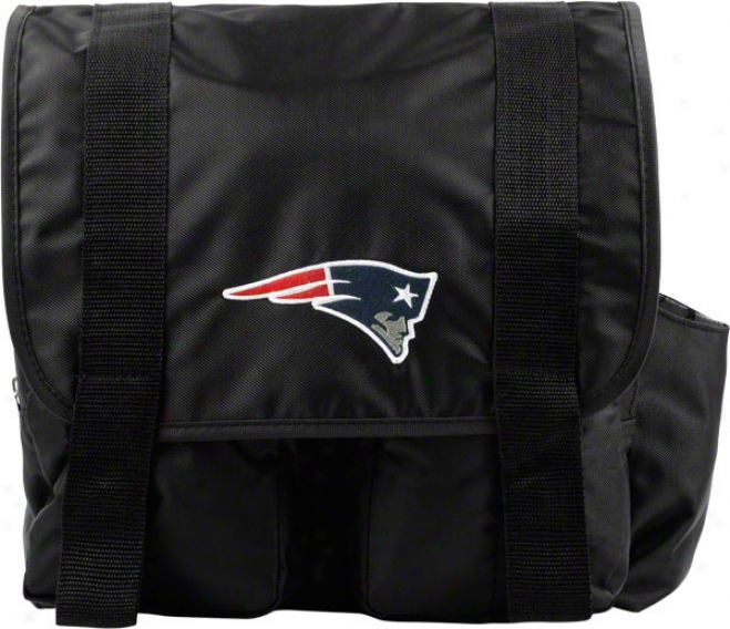 New England Patriots Black Sitter Diaper Bag