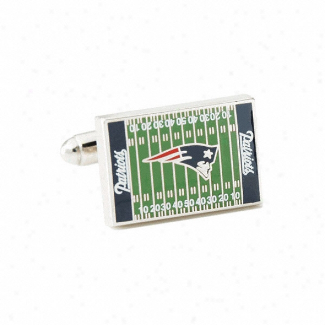 New England Patriots Field Cufflinks