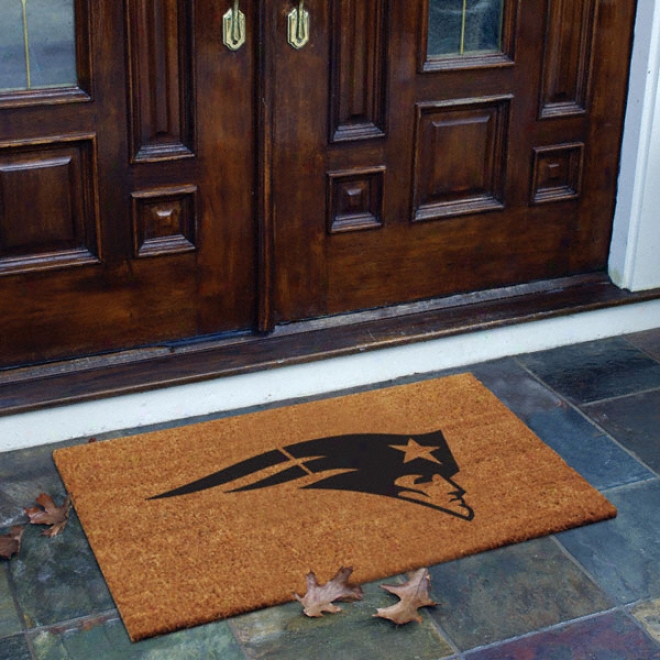 New England Patriots Flocked Door Mat