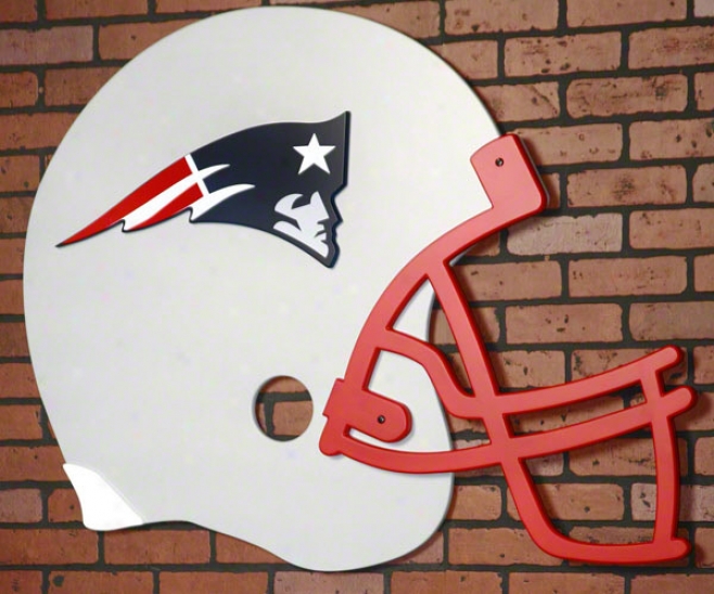 New England Pariots Giant Football Helmet Art