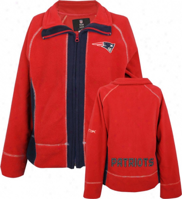 New England Patriots Girls 7-16x Countdown Micro Fleece Jacket