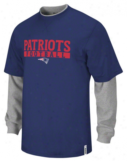 New England Patriots Kids (4-7) Ch Splitter Long Sldeve T-shirt