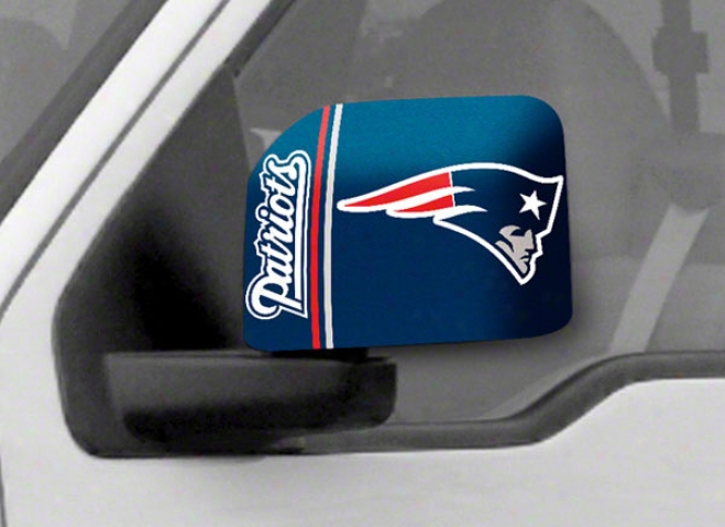New England Patriots Large Car Mirror Covers