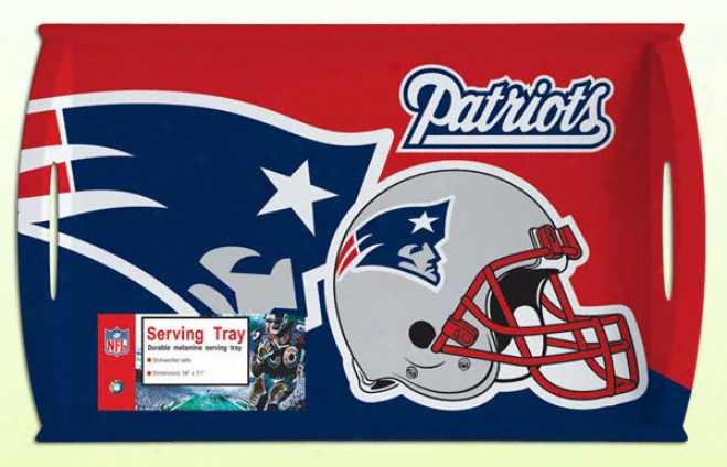 New England Patriots Melamine Serving Tray