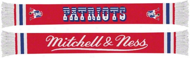 New Englad Patriots Mitchell & Ness Throwhack Team Scarf