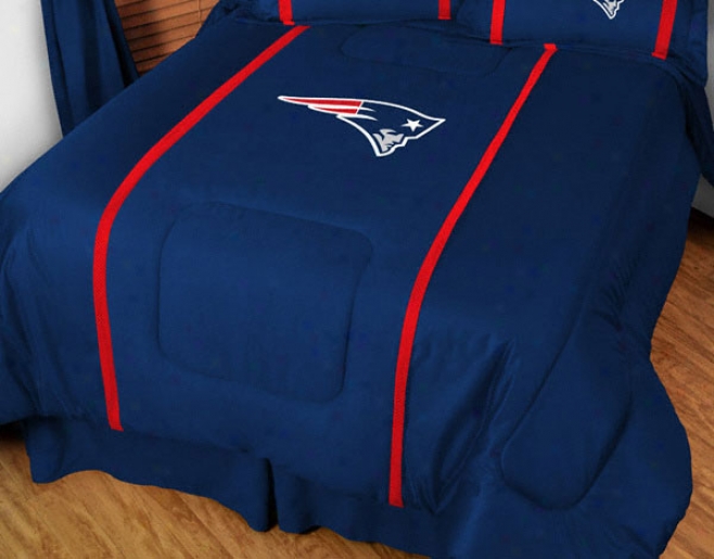 New England Patriots Mvp Team Color Comforter - Doubled Bed